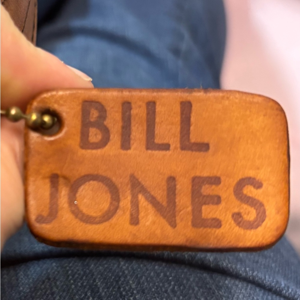 Vintage Bill Jones brown leather satchel - Picture 7 of 11